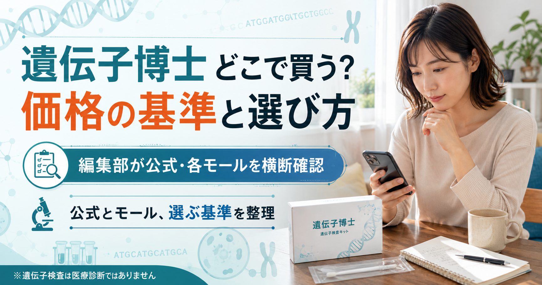 遺伝子博士をどこで買うか、公式とモールの価格・選び方を整理した図解